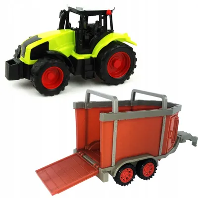 Produktbild von Dromader Traktor mit Tieranhänger für Kinder