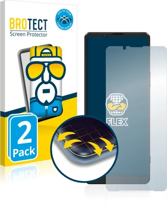 Produktbild von 2x BROTECT Fullscreen Schutzfolie für Sony Xperia 1 III Displayschutz Folie Fullcover Klar Transparent