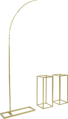 Produktbild von Hochzeitsblumenständer, robuste Stahlkonstruktion, vielseitiges Design, Gold