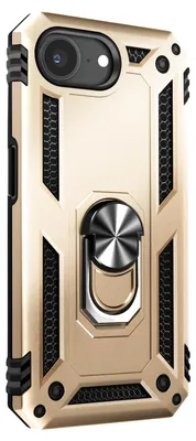 Produktbild von Avizar, Stoßfeste Hülle mit drehbarem Magnetring für Apple iPhone 17e, Gold