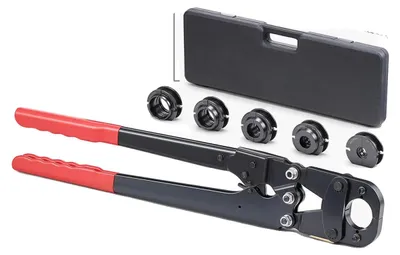 Produktbild von Rohrverpresswerkzeug, 5 verstellbare Backengrößen, langlebige Stahlkonstruktion, 5 Stück