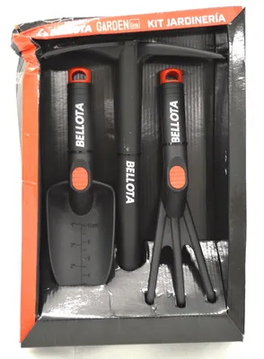 Produktbild von Bellota 2994 - Gartenset Technik, Schaufel, Kultivator 3 Zähne, Doppelpflug