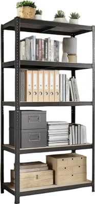 Produktbild von Schwerlastlagerregal - Kellerregal - Lagerregal - 50 x 100 x 200 cm - Stahl & MDF