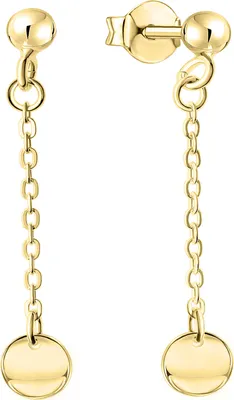 Produktbild von V Ohrhänger 925/- Sterling Silber 4,1cm gelb 039220004V