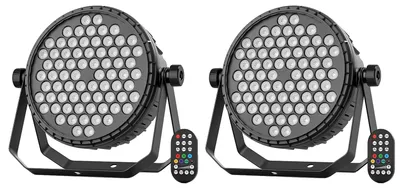 Obrázok produktu pre Pódiové osvetlenie, RGB farebné efekty, DMX ovládanie, 2 ks, EU zástrčka