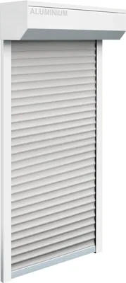 Produktbild von Schellenberg Vorbaurolladen-Set Fenster, 80 x 100 cm, weiß/grau, 20080