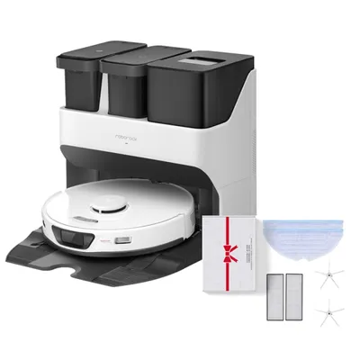 Produktbild von Roborock S7 Max Ultra 5500Pa Saugroboter mit Original Zubehör-Set, Hindernisvermeidung Warmlufttrocknung APP (Weiß) (Upgrade von S7 Pro Ultra)