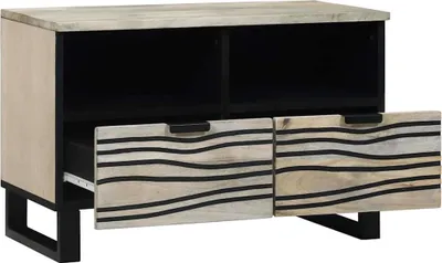 Obrázek produktu pro vidaXL TV stolky se zásuvkami Bílá 70 x 33 x 46 cm Dřevěný materiál