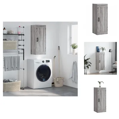 Immagine prodotto di vidaXL Armadio a muro grigio Sonoma 34,5x34x90 cm in legno - Credenze