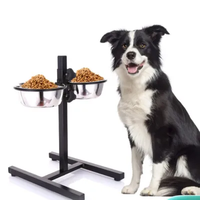 Produktbild von Hundenäpfe Hunde Futterstation höhenverstellbar 2x1.8L