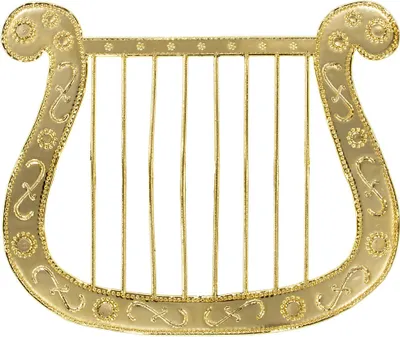 Produktbild von Harfe zum Engelskostüm 28x23cm | Gold