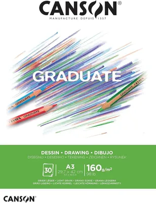 Obrázek produktu pro Canson Graduate, Umělecký papír, 160 g/m², 30 listy