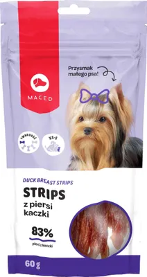Produktbild von MACED Duck breast strips - Hundeleckerli - 60g