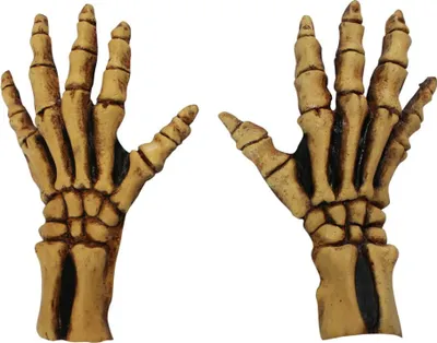 Produktbild von Knochengerippe Handschuhe - One Size - Latex