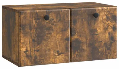 Produktbild von vidaXL Wandmontierter TV-Schrank 59,5 x 31 x 30 cm Geräucherte Eiche