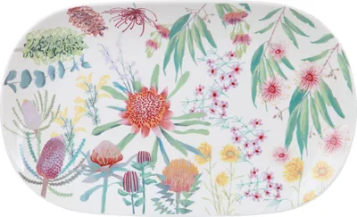 Produktbild von NATIVE BLOOMS Platte oval, 37 x 23 cm, Porzellan, in Geschenkbox