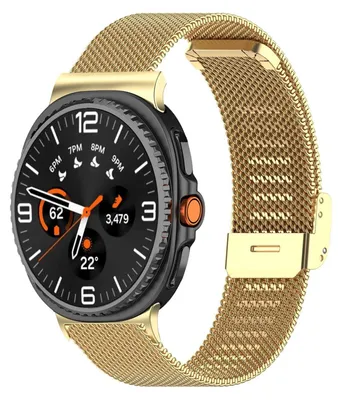 Immagine prodotto di Per Samsung Galaxy Watch 8 / 8 Classic xDfind Acciaio inossidabile maglia sostituzione Bracciale Oro
