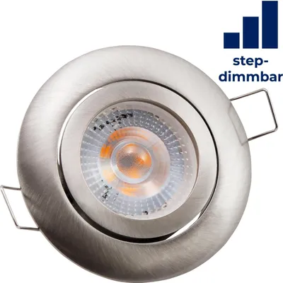 Produktbild von LED-Einbauleuchte McShine Eco-50 5W 400lm 3000K step-dimmbar
