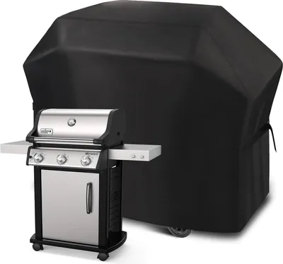 Immagine prodotto di Funshot copertura per barbecue Grande copertura per barbecue a gas 132x66x109 cm Tessuto Oxford 420D resistente ai raggi UV impermeabile antistrappo