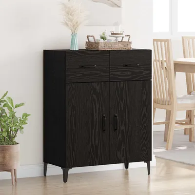Zdjęcie produktu dla vidaXL Kredens o wyglądzie czarnego dębu 69,5 x 34 x 90 cm materiał drewnopochodny