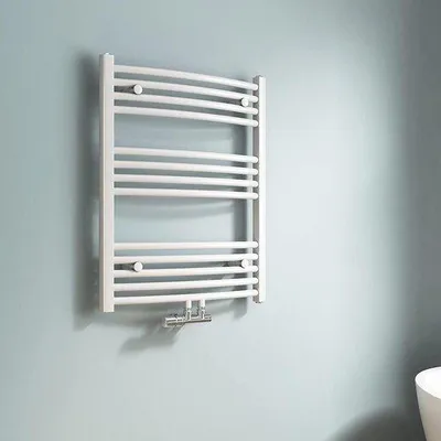 Obrázek produktu pro Držák na ručníky na radiátor 75 x 60 cm, bílý, do koupelny