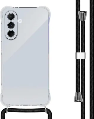 Image de imoshion Coque arrière transparente avec cordon pour Samsung Galaxy A56 - Noir