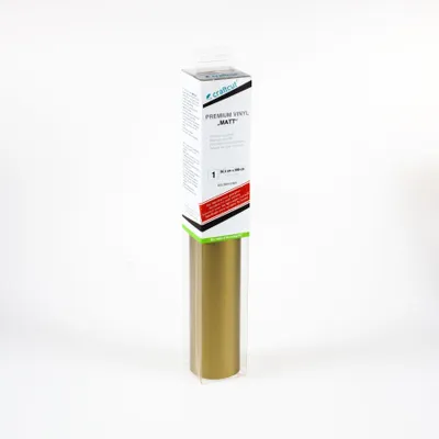 Produktbild von craftcut M02 Plotterfolie matt GOLD-METALLIC 30,5 x 300 cm