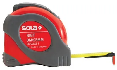 Produktbild von SOLA Taschenrollbandmaß BIG T L.5m B.19mm mm/cm EG I Ku.Stopptaste - 50021301