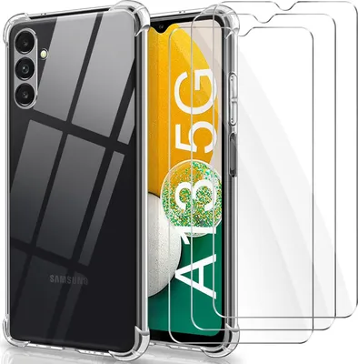 Produktbild von Hülle für Samsung Galaxy A13 5G, gehärtetes Glas, 3 Stück
