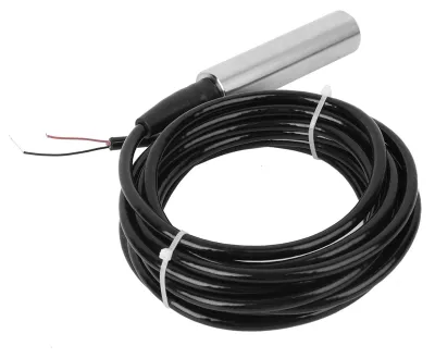 Productafbeelding van Vloeistofniveausensor IP68 Waterdicht - Water/Olie Sensor - 4-20mA Signaaluitgang - Meetbereik 0-5m - Temperatuurcompensatie - Aansluitkabel 5 Meter - Niveausensor