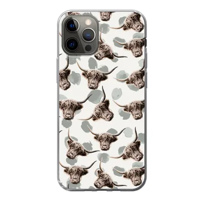 Produktbild von MuchoWow® Handyhülle Schutzhülle Hülle für iPhone 12 Pro Kuh - Schottischer Highlander - Tiere Silikon Softcase Handy Hülle - Abdeckung