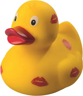 Produktbild von Küss mich - Liebesente - Quietscheente - Badeente - ca. 8 cm - Valentinstag Liebe