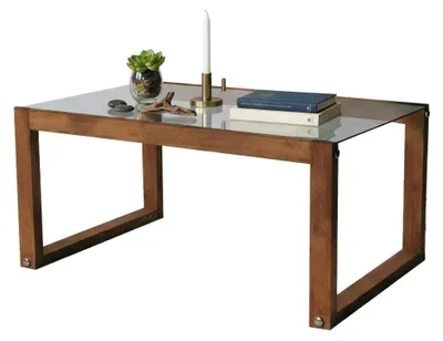 Produktbild von Aldino - Couchtisch, 85x55x40h cm Eiche Braun, Mit Zeitschriftenhalter