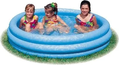 Produktbild von Intex Aufblasbarer Pool Crystal Blue - Durchmesser 147 x 33 cm - Blau