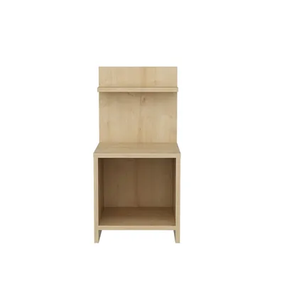 Image de CALICOSY - Table de chevet  avec 1 nicheReproduction bois chêne H72 cm - ULLMAN