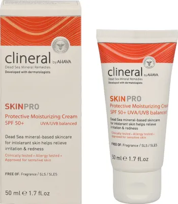 Produktbild von AHAVA CLINERAL MOISTURIZING CREAM SPF50+ UVA/UVB BALANCED 50 ml