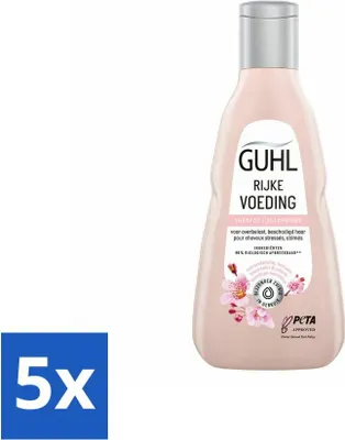 Produktbild von Guhl Shampoo - Reichhaltige Pflege - 250 ml - Vorteilspack - 5 Stücke