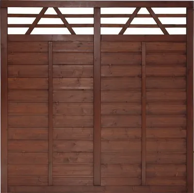 Produktbild von Zaun Hauptelement Konsta Venga 180 x 180 cm braun