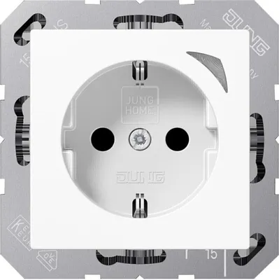 Zdjęcie produktu dla Jung BTA1521SEWW JUNG HOME SCHUKO Steckdose Energy (BTA1521SEWW)