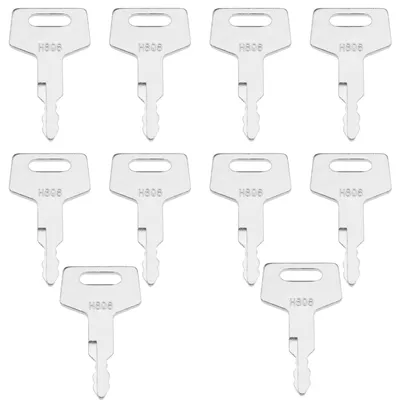 10 Ersatz-Zündschlüssel H806 17001-00019 für Bagger & Lader