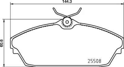 Produktbild von BREMBO Bremsbeläge Satz Vorne für TATA (TELCO) Xenon Pickup P 82 003