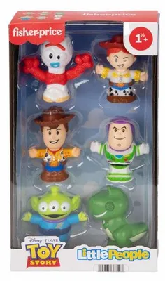 Produktbild von Fisher-Price Little People Disney Pixar Toy Story, 6-teiliges Figurenset für Kleinkinder und Kinder, 1,5 Jahr(e), Mehrfarbig, Kunststoff