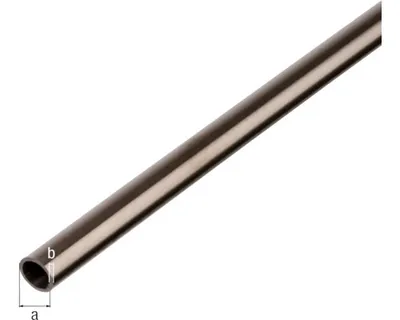 Immagine prodotto di Alberts 487287 Tubo tondo, acciaio inox, 2000 x 12 x 1 mm