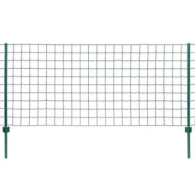 Produktbild von vidaXL Metallzaun Stahl 20 x 1,5 m Grün