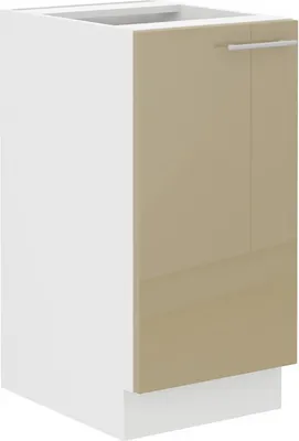 Immagine prodotto di Armadietto inferiore ad anta singola LAJLA - larghezza 40 cm, cappucino / bianco