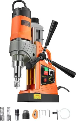 Obrázok produktu pre 1450W magnetická jadrová vŕtačka - Elektrická jadrová vŕtačka 40 mm - 12500N vŕtací výkon - Oranžová farba - Ideálna na priemyselné a domáce použitie