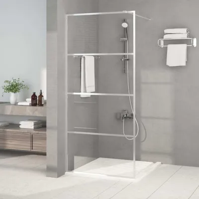 Obrázek produktu pro The Living Store Sprchová zástěna pro sprchový kout Silver 90x195cm ESG čiré sklo