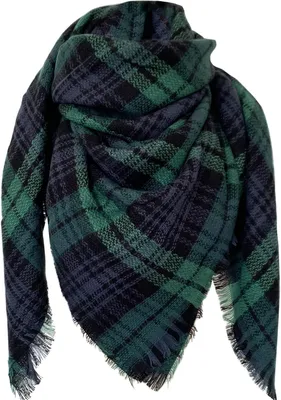 Imagen del producto de Bufanda de tartán de Damen, suave, 180 x 70 cm, ideal para los días fríos