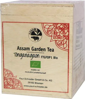 Produktbild von Schrader Schwarzer Tee Assam Tonganagaon Bio
