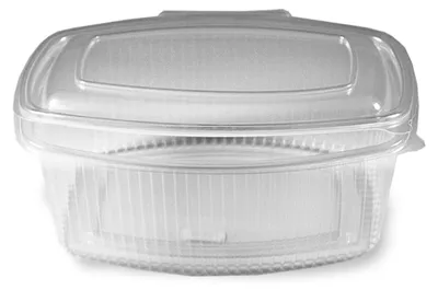 Produktbild von 250x Feinkostbecher klar mit angehängtem Deckel 250 ml PP